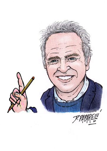Danilo Paparelli nell'autocaricatura Danilo Paparelli nell'autocaricatura