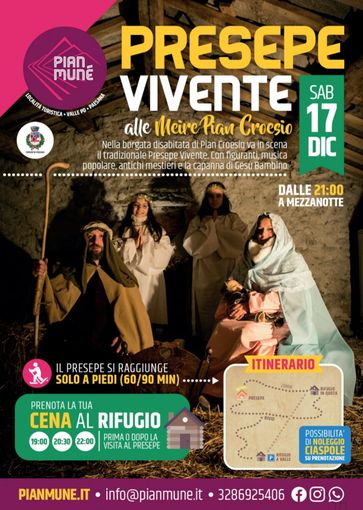 Pian Munè di Paesana: torna il Presepe Vivente alle Meire Pian Croesio Pian Munè di Paesana: torna il Presepe Vivente alle Meire Pian Croesio