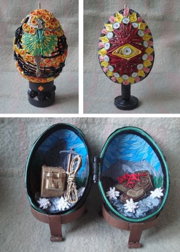 Buona Pasqua con le uova artistiche di Prezzemolo