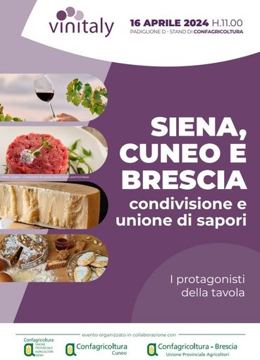 Vigneti eroici e carne Piemontese protagonisti al Vinitaly nell’evento di Confagricoltura Cuneo