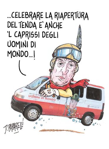 Gli Uomini di Mondo alla "Cuneo - Tenda" di auto storiche Gli Uomini di Mondo alla "Cuneo - Tenda" di auto storiche