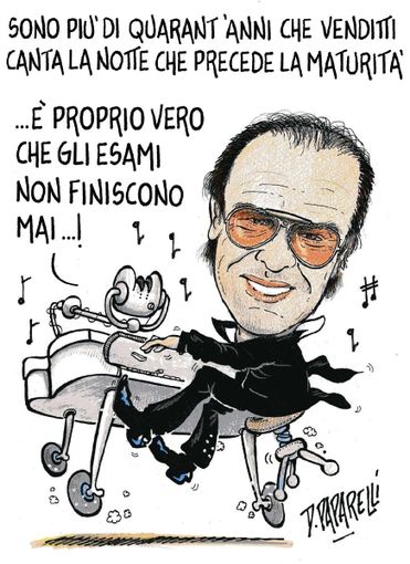 "Notte prima degli esami", la vignetta di Danilo Paparelli "Notte prima degli esami", la vignetta di Danilo Paparelli