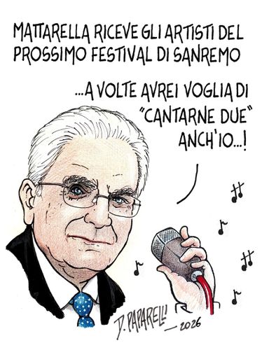Mattarella riceve cantanti e operatori del Festival di Sanremo al Quirinale Mattarella riceve cantanti e operatori del Festival di Sanremo al Quirinale