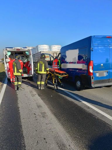 I soccorsi sulla Provinciale 161