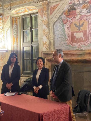 L'inaugurazione della mostra L'inaugurazione della mostra