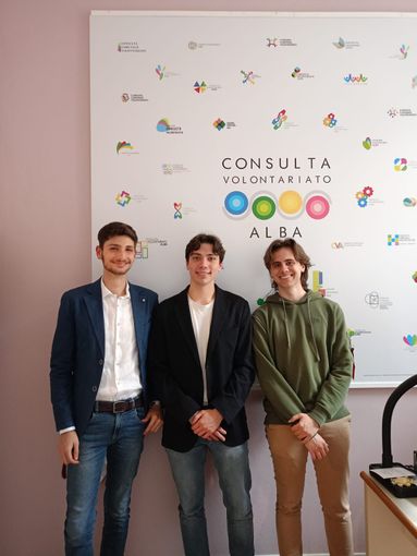 Filippo, Daniele e Giulio entrano nel direttivo della Consulta del Volontariato di Alba