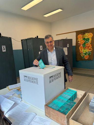 Luigi Genesio Icardi candidato alle regionali (Lega) ha votato
