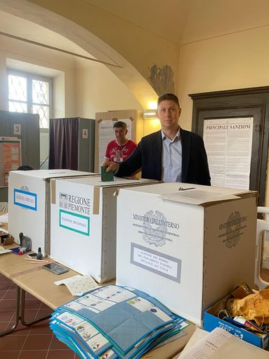 Paolo Demarchi (Lega) ha votato a Saluzzo