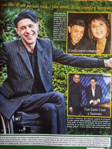 Tra gli amori di Ezio Bosso  anche la giornalista braidese Silvia Gullino: la svista di "Di Più"