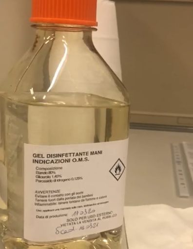 Sanità: prodotte nei laboratori Arpa Piemonte otto tonnellate di gel igienizzante per forze dell'ordine e personale sanitario
