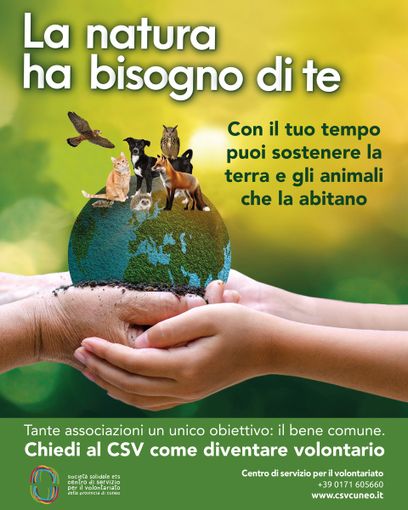 "La natura ha bisogno di te": il CSV Società Solidale ETS lancia una campagna di sensibilizzazione per promuovere il volontariato ambientale