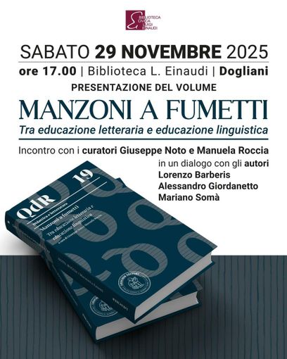 A Dogliani si presenta il libro "Manzoni a fumetti" di Giuseppe Noto e Manuela Roccia