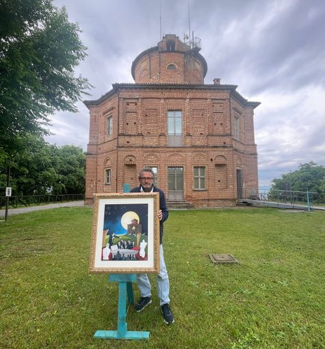 Aspettando il vernissage con un’opera di Franco Gotta