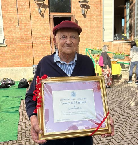 Pierino Bria: per lui il ringraziamento dell'Amministrazione comunale