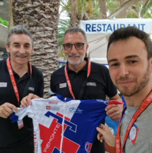 La consegna della maglia rappresentativa piemontese La consegna della maglia rappresentativa piemontese