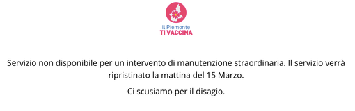 Piemonte: al via le pre adesioni dei vaccini per over 70 e categorie vulnerabili, ma il sito di prenotazione è in stand by