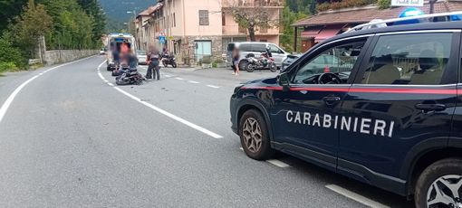 Incidente tra auto e moto a Pornassio, ferito un uomo di 59 anni