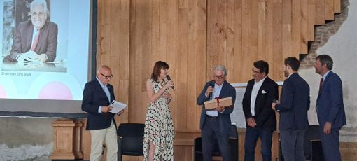 Franco Daudo, Elena Dalmasso, Giorgetto Giugiaro, Tommaso Mario Abrate e Gianfranco Arneodo
