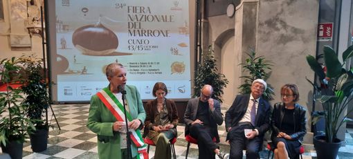 L'intervento della sindaca Manassero all'apertura della 24ª Fiera Nazionale del Marrone