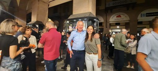 Franco Demaria con la vice Francesca Neberti, campionessa di preferenze