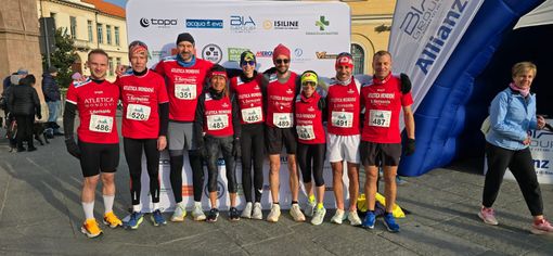 La pattuglia dell'Atletica Mondovì – Acqua S. Bernardo