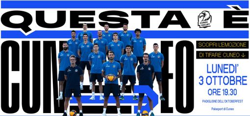 Cuneo Volley: lunedì 3 ottobre presentazione della stagione 22/23 all'Oktoberfest Cuneo Volley: lunedì 3 ottobre presentazione della stagione 22/23 all'Oktoberfest