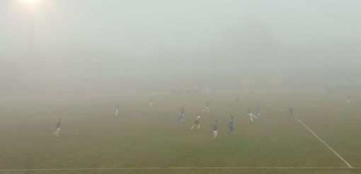 Calcio Serie D: il Saluzzo si aggiudica il derby con il Fossano, nella nebbia decide una doppietta di Gaboardi