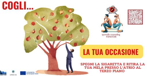 "Spegni la sigaretta e ritira la tua mela!": l'invito dell'Asl Cn2 per la giornata mondiale senza tabacco