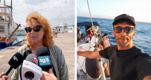 Da sinistra: Maria Elena Delia e Ab Amajou