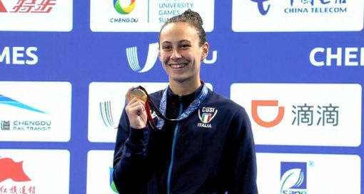La campionessa azzurra di nuoto Anita Gastaldi La campionessa azzurra di nuoto Anita Gastaldi