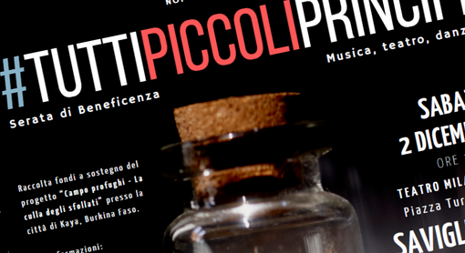 Sabato 2 dicembre al Teatro Milanollo di Savigliano lo spettacolo #TUTTIPICCOLIPRINCIPI