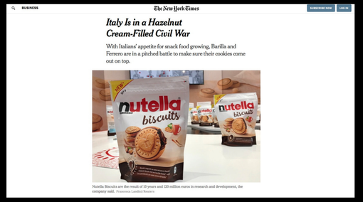 L'articolo di Jason Horowitz ripreso dalla versione on line del quotidiano Usa