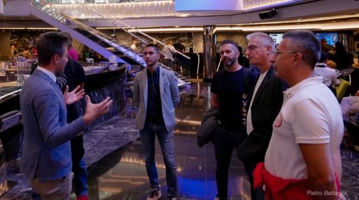 Olimpo Basket in visita alla splendida nave da crociera MSC Seaview