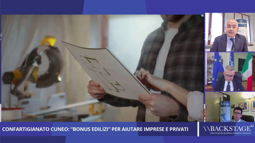 Backstage, rivedi la puntata: “Confartigianato Cuneo, “bonus edilizi” per aiutare imprese e privati”