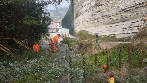 Cossano Belbo, Protezione Civile al lavoro per pulire il rio Santa Maria