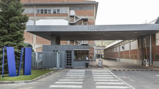 L'ingresso della Miroglio ad Alba (CN)