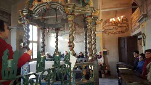 In foto la sinagoga di Cherasco