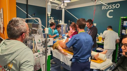 La simulazione andata in scena al Pronto Soccorso