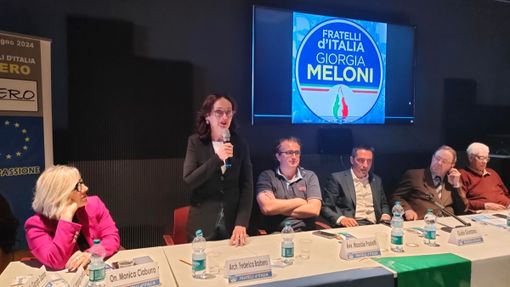 Federica Barbero al convegno "Cuneo chiama il Piemonte, il Piemonte chiama l'Europa", a Borgo San Dalmazzo