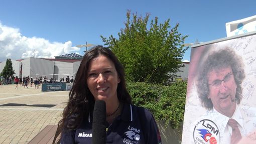 La presidente della Lpm Pallavolo Mondovì Alessandra Fissolo