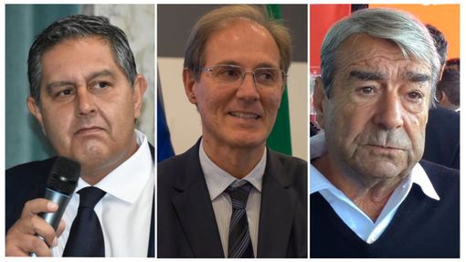 Da sinistra Toti, Signorini e Spinelli