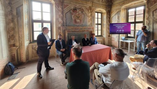 La conferenza stampa si è svolta a Palazzo Mathis, a Bra