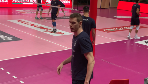 Marco Volpato durante un allenamento: "A ranghi completi ce la giocheremo per i playoff"