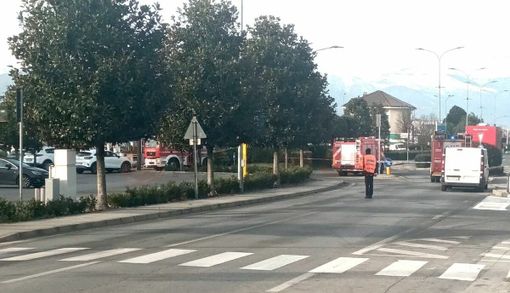 L'intervento dei Vigili del Fuoco