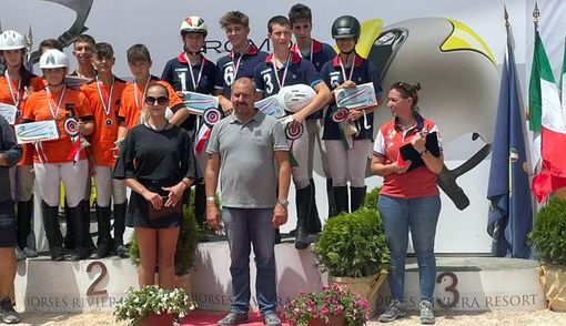 I Cadetti del centro ippico saluzzese, campioni d'Italia