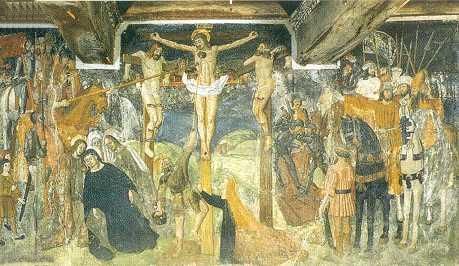 Uno dei 19 riquadri presenti all'oratorio San Francesco di Santa Vittoria d'Alba Uno dei 19 riquadri presenti all'oratorio San Francesco di Santa Vittoria d'Alba