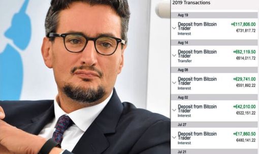 Nella pagina web incriminata diverse immagini del ceo Ferrero, accompagnate dai risultati dei suoi supposti investimenti