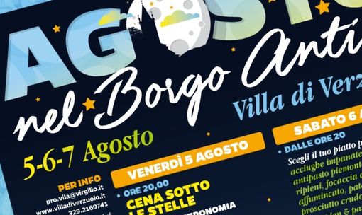 Dal 5 al 7 agosto tre belle serate di festa nel Borgo Antico di Villa di Verzuolo