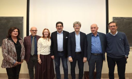 Da sinistra: Daniela Minetti, Pietro Gullino, Emanuela Bussi, Tommaso Mario Abrate, Gianmarco Giorda, Domenico Massimino, Giancarlo Arneodo