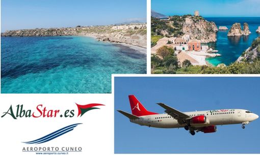 La Sicilia a portata di volo con Albastar: dall'aeroporto di Cuneo si potranno raggiungere Trapani e Catania
